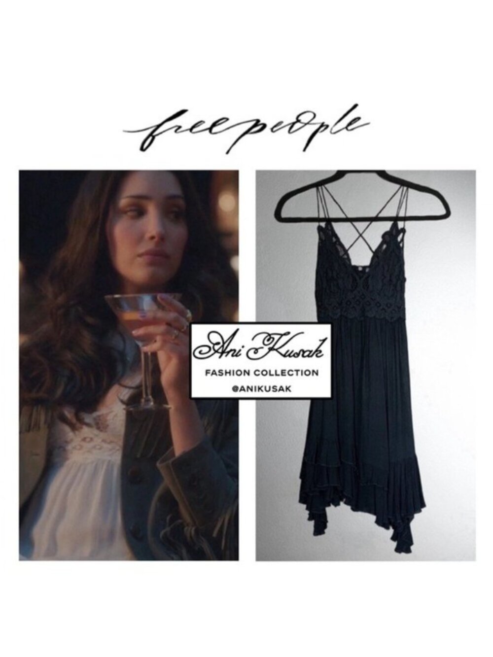 Free People FP One Adella Slip Dress S Gossip Girl Reboot Luna La Boho - Picture 2 of 12